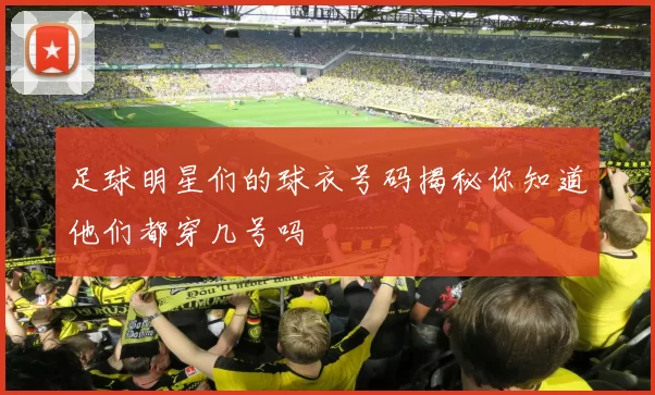 足球明星们的球衣号码揭秘你知道他们都穿几号吗